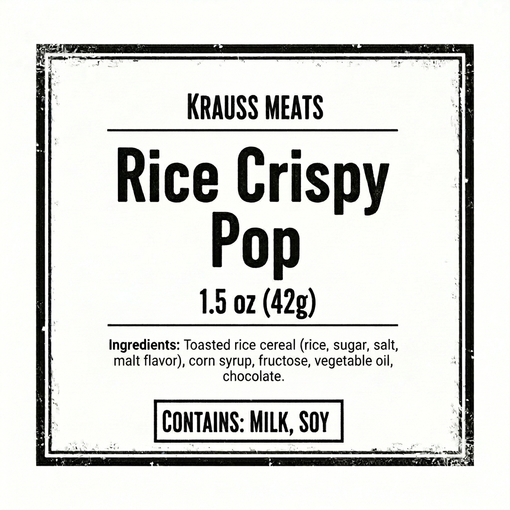 Rice Crispy Pop